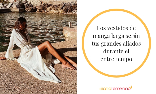 Los vestidos de manga larga, perfectos para el entretiempo
